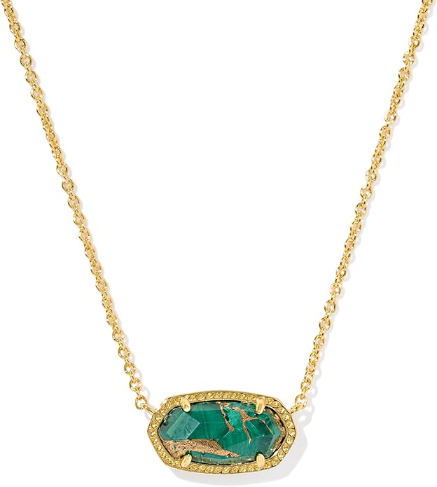 Kendra Scott Elisa Pendant Necklace for Women, Fashion Jewelry, 14k Gold-Plated