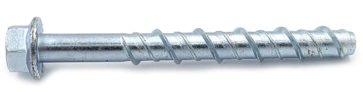 LDC384 3/8" x 4" Zinc Plated Large Diameter Concrete Screw by CONFAST