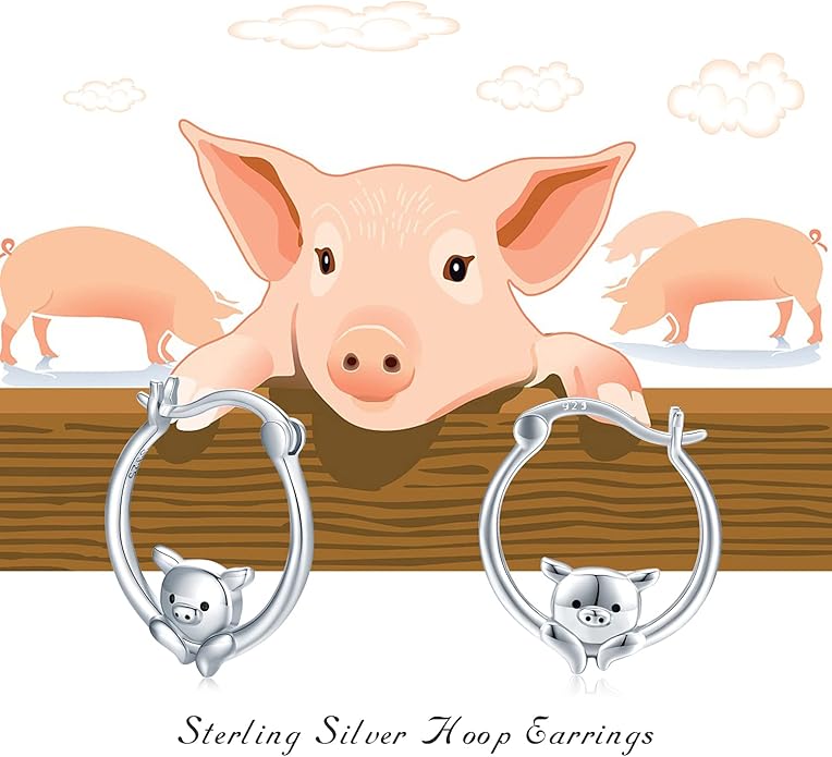 JUSTKIDSTOY Hypoallergenic Panda/Unicorn/Hummingbird/Dolphin Hoop Earrings for Women 925 Sterling Silver Animal Huggie Hoop Earrings Jewelry Gifts for Sensitive Ears