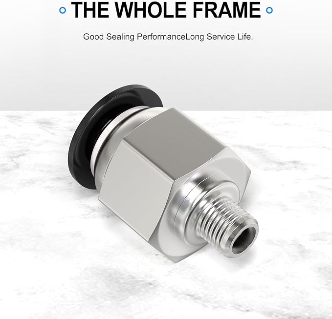 TAILONZ PNEUMATIC Male Straight 4mm Tube OD x M6 Thread Push to Connect - Image 7