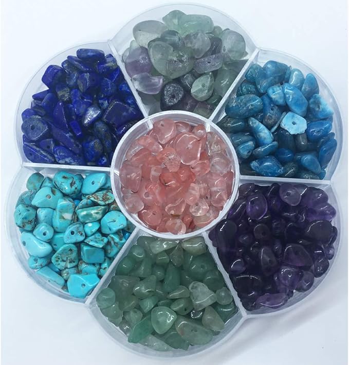 Gemstone Beads Natural Irregular Shaped Stone Chips Crystal Energy Healing Power for Jewelry Making(7 Material)