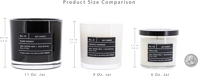 Lulu Candles | Island Coconut | Luxury Scented Soy Jar Candle | Hand Poured in - Image 6