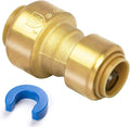 Push-Fit Reducing Coupling, 1/2" to 3/8" Brass Plumbing Fitting by KAINGA