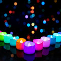 Homemory Multi Color Changing Tea Lights Battery Operated, 7-Color Changing LED by Homemory