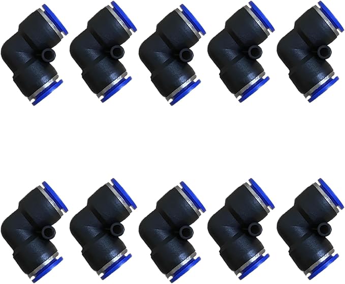 10mm Od Air Line Elbow Union, Push To Connect Air Fittings, Push Elbow Push Air by ROZESAZZ