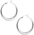 Silver Oval Hoop Earrings Hypoallergenic 14K Gold Plated Sterling Silver Lightweight Oval Hoop Earrings for Women Gilrs
