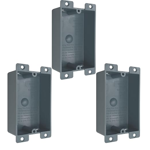 Old Work Shallow Electrical Outlet Box, Non-Metallic, 8 Cubic Inches, 2-Hour by AIRTAK