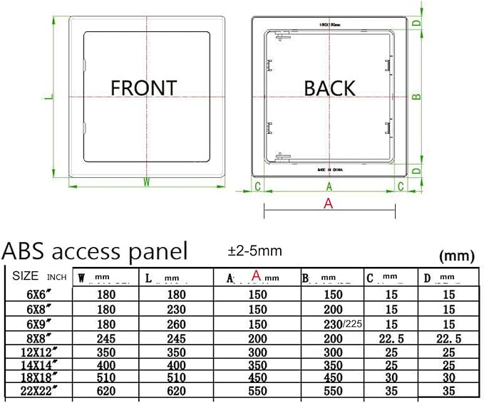 Fengze Plastic Access Panel Wall Installation Outdoor Kitchen Access Doors - Image 8