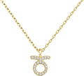 PAVOI 14K Gold Plated Cubic Zirconia Astrology Necklaces for Women - Zodiac Pendant Jewelry Gifts - Zodiac Sign Pendant Necklaces