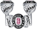 Custom Class Rings Personalized Birthstone Rings High School College Ring 925 Sterling Silver Engraved 2025 Graduation Jewelry Gifts for Women Size 4-15