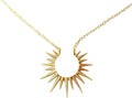 Star & Pixie Dust boho minimalist sun pendant necklace geometric radiant design, Spiritual Jewelry, 18K Gold Plated Necklace for Women, Hypoallergenic, Tarnish Resistant, Minimalist Dainty Jewelry, Gift for Her