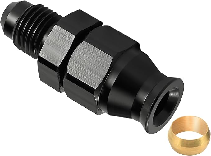 EVIL ENERGY 6AN Male to 5/16" Hardline Compression Fitting Adapter Aluminum by EVILENERGY