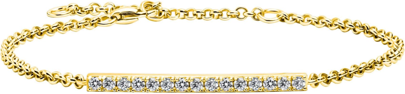 EcoGems Lab Grown Gemstone & Moissanite Bracelets – 14K/18K White or Yellow Gold Plated Sterling Silver – D Color VVS/VS Clarity – Elegant Sustainable Jewelry Gift with Gift Box