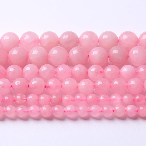 12mm Natural Rose Quartz Beads Pink Energy Crystal Round Loose Beads for Jewelry Making DIY Bracelets 15" 32pcs