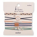 K'lani Anchor Bracelets for Women – Elastic Bracelets and Boho Hair Ties – Cute Hair Ties for Women and Hair Tie Accessories – Stylish Bracelets Boho Style for Hair and Wrist – Set of 5 (Medium)