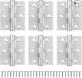 6Pcs Stainless Steel Door Hinges 3 Inch, Heavy Duty Ball Bearing Hinges by MOZCORNHARDWARE
