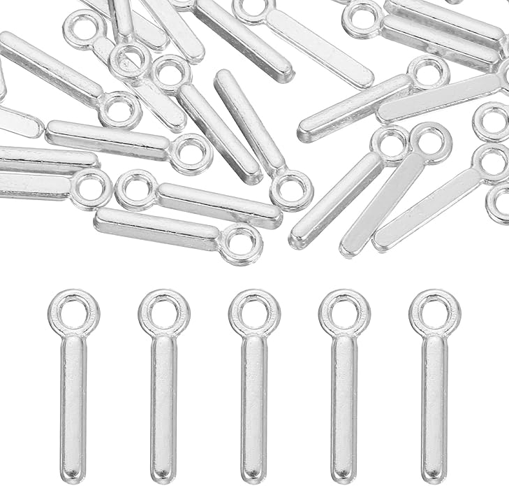 uxcell Letter Charm, Alloy Letter Initial Alphabet Charm for DIY Crafts Jewelry Making Bracelet Earrings Necklace