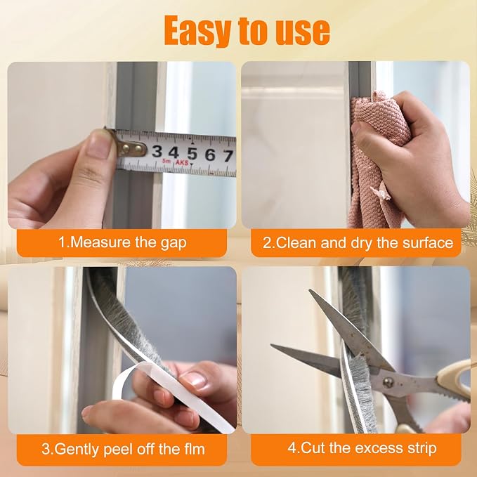33.3FT Self-Adhesive Weather Stripping Seal - Image 7