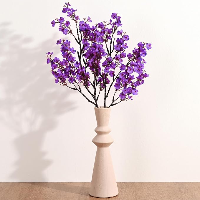 5 Pcs Fake Flowers, Real Touch Babys Breath Artificial Flowers, Full Baby - Image 6