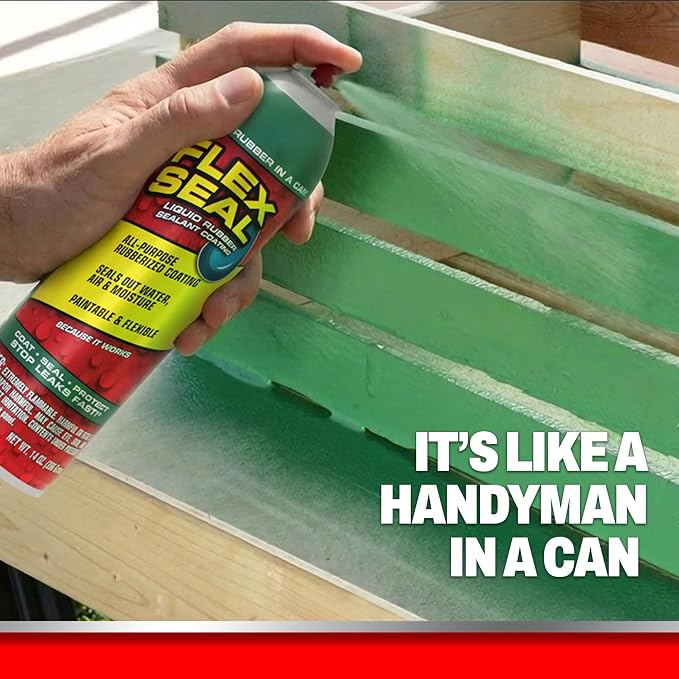 Flex Seal, 14 oz, Stop Leaks Instantly, Waterproof Rubber Spray On Sealant - Image 3