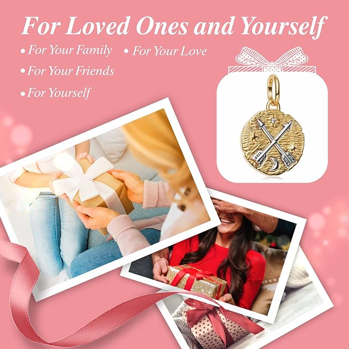Cute Fashion Heart Charms,S925 Sterling Silver Charm,Bead for Bracelets and Necklaces,For Women Jewelry Present