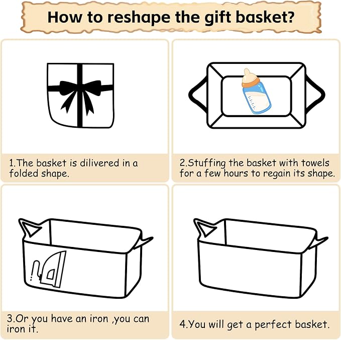 OIAHOMY 7L Woven Basket, Gift Basket Empty - Image 7