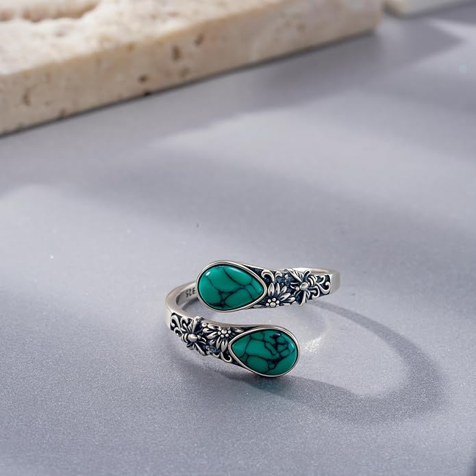 Bee Spoon Ring 925 Sterling Silver Adjustable Thumb Ring Bee Jewelry Gifts for Women