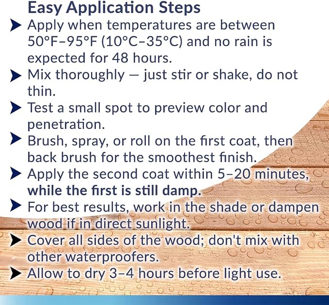 Seal-Once Marine Waterproof Wood Sealer and Stain, Bronze Cedar, 1 Gallon | - Image 3