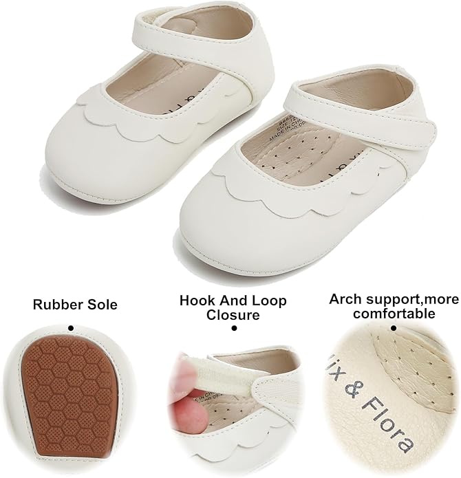 Soft Sole Baby Shoes - Infant Baby Walking Shoes Moccasins Rubber Sole Crib Shoes