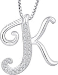 STARCHENIE Initial Necklace for Women 925 Sterling Silver Letter A-Z Pendant 26 Alphabet Jewelry