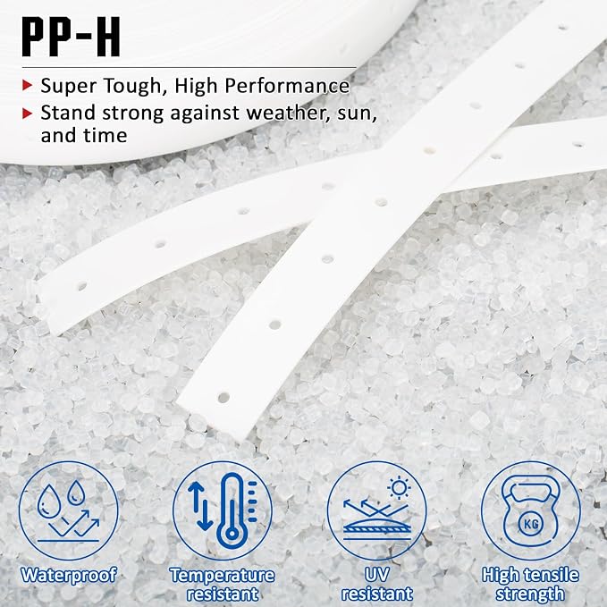 Plastic Hanger Strap 3/4 Inch x 100 Feet Reinforced Flexible Hanger Strap - Image 5