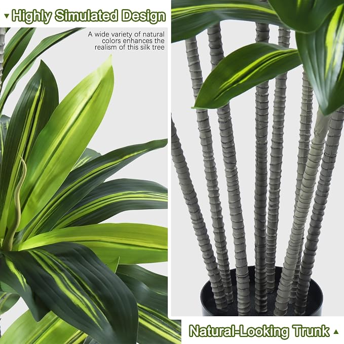 Dracaena Artificial Plant Indoor 4FT - Image 4