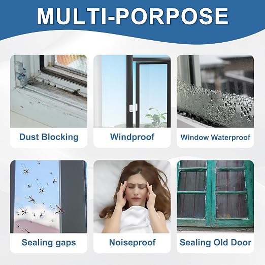 Transparent Window Weather Sealing Tape 3IN x 33 FT Draft Isolation No Residue - Image 6
