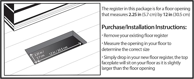 Decor Grates AJH212-GM Oriental Floor Register, 2x12 Inches, Gun Metal - Image 6