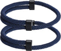 TempBeau Nautical Braided Rope Bracelets Set - 6 Pcs Adjustable Braided Cord Bracelet, Handmade Navy Marine String Bracelet with Metal Knot, Men Women Braided Bracelets Gifts