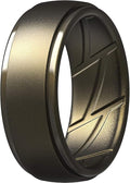 ThunderFit Men's Silicone Rings 10mm Wide 2.5mm Thick Rubber Bands, Breathable, Variety Multipack 1-10