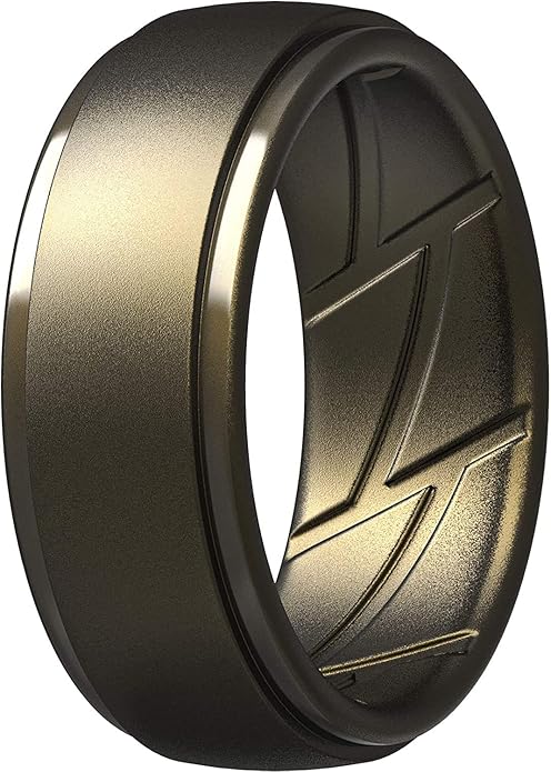 ThunderFit Men's Silicone Rings 10mm Wide 2.5mm Thick Rubber Bands, Breathable, Variety Multipack 1-10