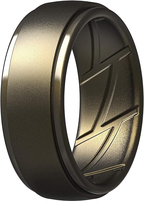 ThunderFit Men's Silicone Rings 10mm Wide 2.5mm Thick Rubber Bands, Breathable, Variety Multipack 1-10