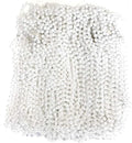 THE MARDI GRAS KREWE - Beads Necklaces Mardi Gras 72 Pack, 6 Dozen 33" 7mm - Party Favors, Parades, Bulk Decorations, Costumes, Festivals, Events - White Pearl