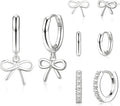 Small Gold Huggie Hoop Earrings Set for Women Men Hypoallergenic 14K Plated Stack Cartilage Earrings, Multiple Piercing Lightweight Mini Thin Cute Dainty Trendy Jewelry Set Christmas Gifts for Women