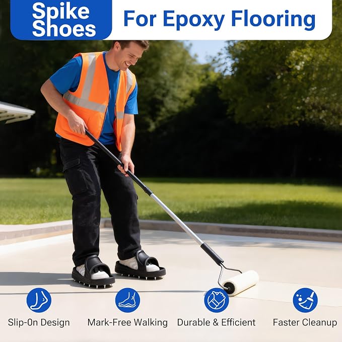 Epoxy Spike Shoes, Floor Leveling Compounds | Spiked Shoes - Image 4