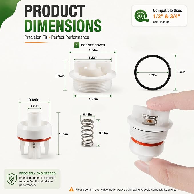 for Watts 1/2" & 3/4" 800M4QT LF800M4QT Backflow Repair Kit | 0887726 Freeze - Image 6