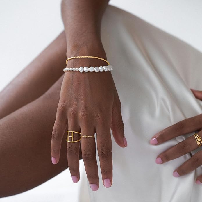 OAK & LUNA - Designer Kai Genuine Pearl Bracelet/Anklet