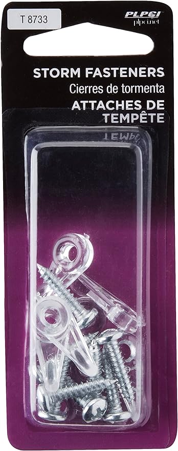 Prime-Line Storm Door Panel Clip, T 8733, 8 Pack, Mounting Hardware Included - Image 2