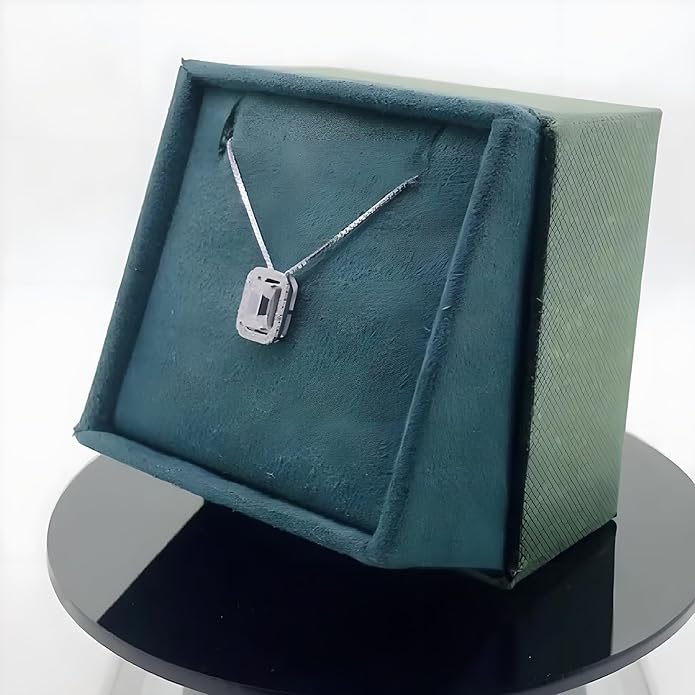 S925 Sterling Silver 0.6ct VVS1 D-Color Diamond Pendant Necklace for Women, Ideal Valentine's Day Gift for Wife