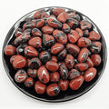 Polished Mahogany Obsidian Crystal Chips Set, 0.4'', 128 Pcs - Handpicked Natural Tumbled Stones and Crystals Bulk for Healing, Reiki, Meditation, Witchcraft and Home Decor