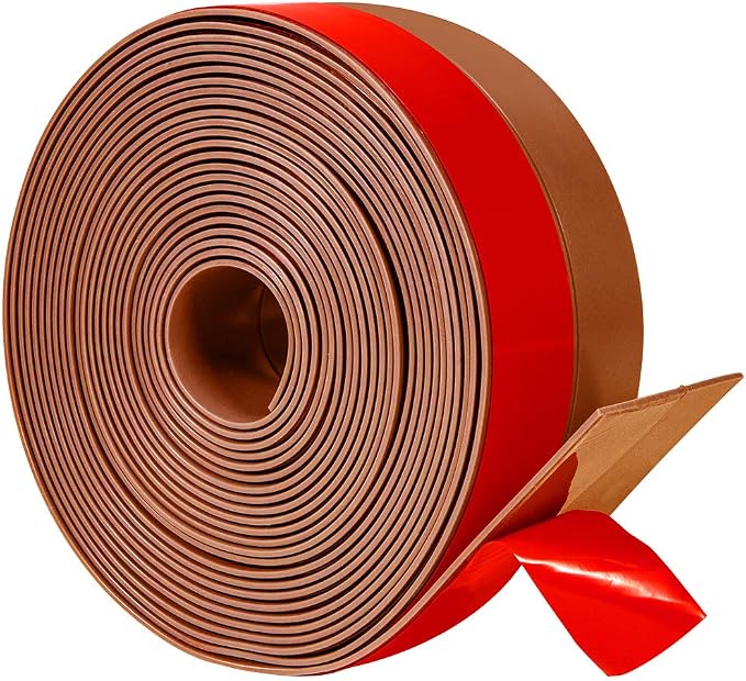 TORRAMI Silicone Door Sweep Draft Stopper 2 inch Width 20 Feet Length, Seal by TORRAMI