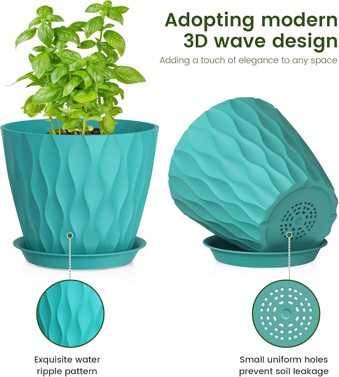 Meowell 7/6.5/6/5.5/5/4.5/4 inch Plant Pots - Image 3