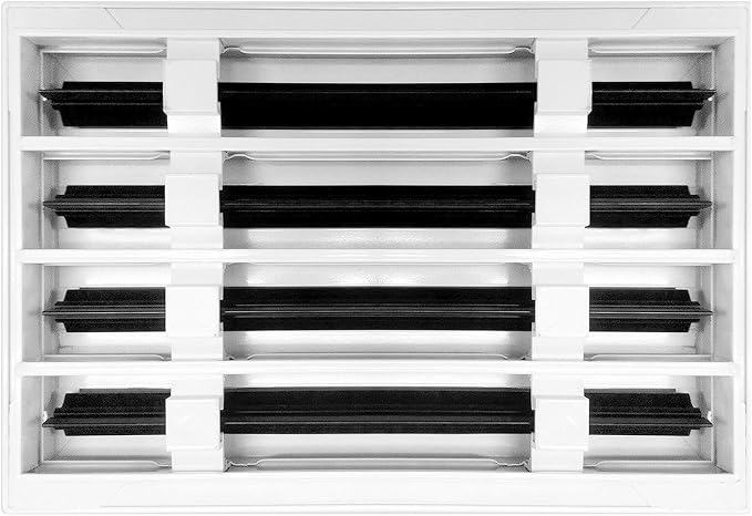 BUILDMART - 12x8 White Modern AC Vent Cover - Decorative Air Vent - Standard - Image 2