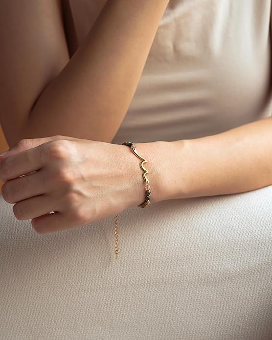 Tarsus Wave Bracelet, The Waves of Life We've been Through, Unique Gifts for Birthday, Valentine’s Day, Christmas, Meaningful Gifts for Friends Sister Daughter Niece...